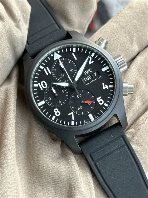 cinturino iwc gomma topo gun|Review: The IWC Automatic Top Gun .